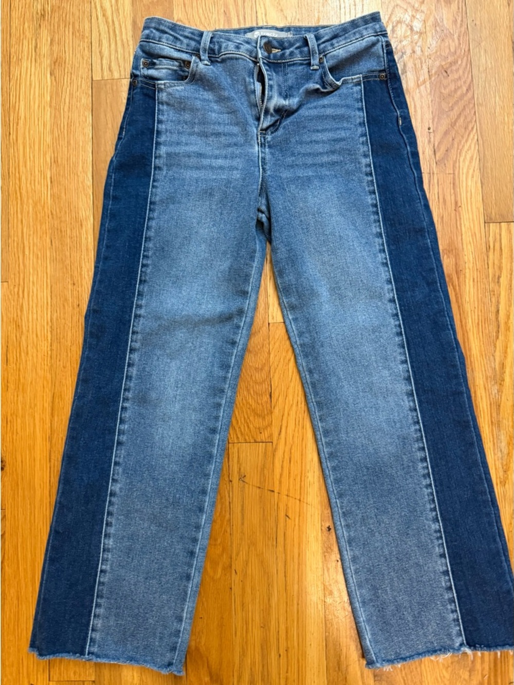 Girls Tractr Two-Tone Jeans